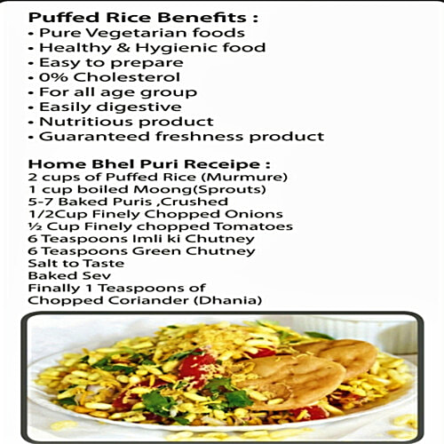 Moulya Unsalted Puffed Rice Cereal - Enriched With Vitamins & Minerals, 400 g  