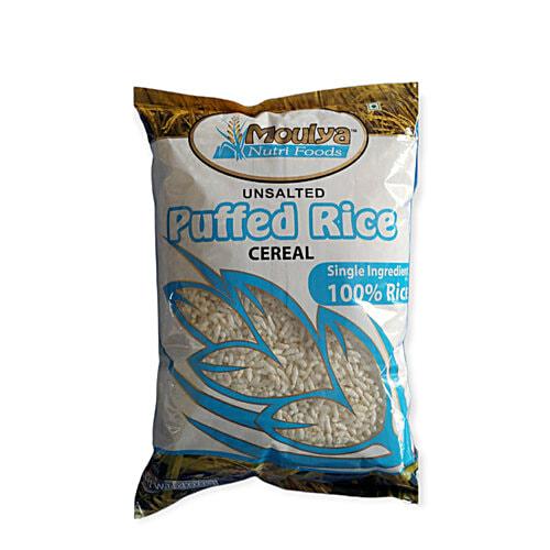 Moulya Unsalted Puffed Rice Cereal - Enriched With Vitamins & Minerals, 400 g  