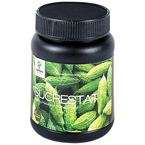 Supreem Super Foods Sucrestat Capsules - Healthy Metabolic Management, Bitter Melon Extract, 60 pcs