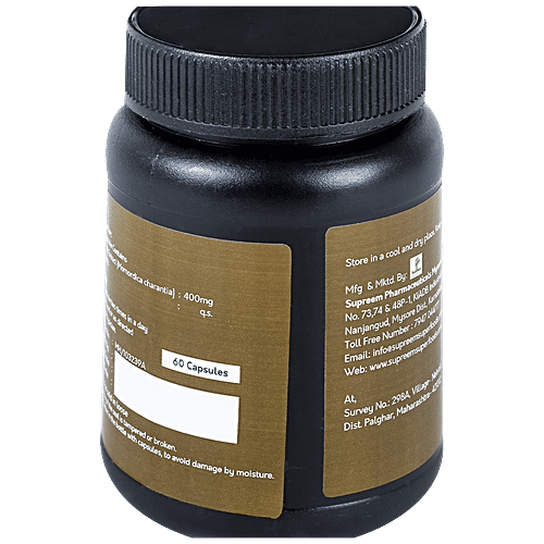 Supreem Super Foods Sucrestat Capsules - Healthy Metabolic Management, Bitter Melon Extract, 60 pcs