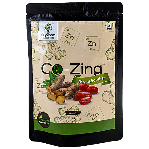 Buy Supreem Super Foods CoZing Throat Soother Candy, Ginger Extract