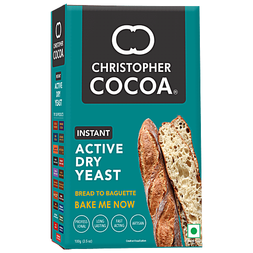 Christopher Cocoa Instant Active Dry Yeast, 100 g