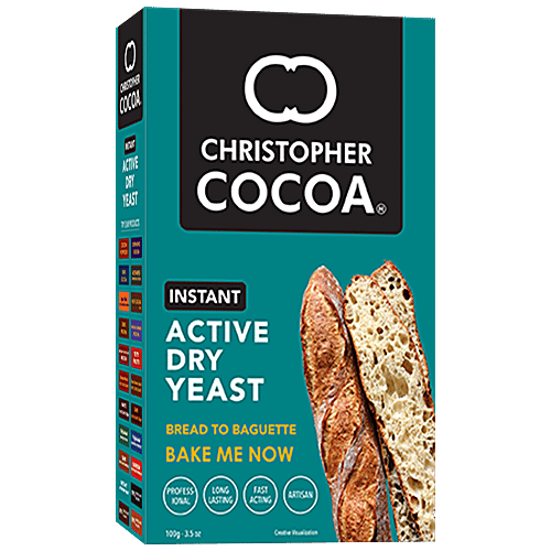 Christopher Cocoa Instant Active Dry Yeast, 100 g