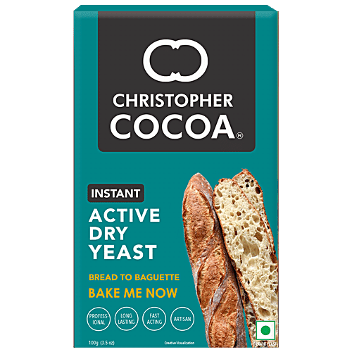 Christopher Cocoa Instant Active Dry Yeast, 100 g
