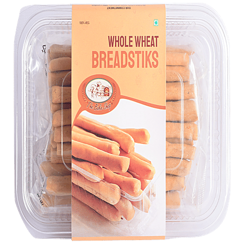 Buy THE BAKE SHOP Whole Wheat Breadsticks 100 Vegetarian, Soft