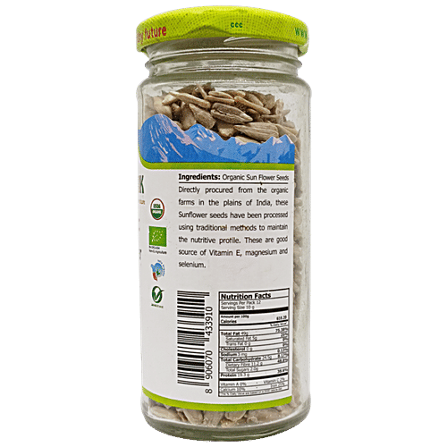 Buy Just Organik Sunflower Seeds Nutty, 100 Organic, FibreRich