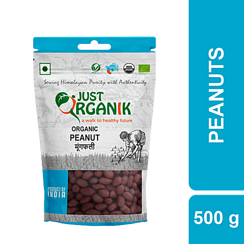 Buy Just Organik Organic Peanut Nutrientrich, Lowers Cholesterol