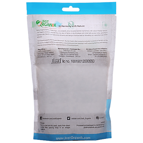 Just Organik Bajra Flour - Gluten-free, Rich In Vitamin B, For Weight Management, 500 g Pouch