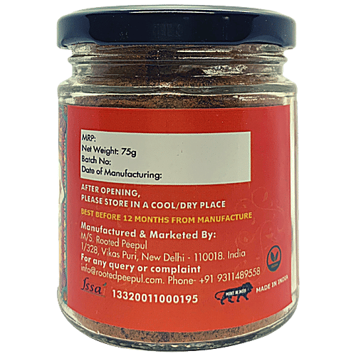 Rooted Peepul Indori Poha Masala - No Added Flavours/Preservatives, 75 g  