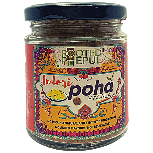 Rooted Peepul Indori Poha Masala - No Added Flavours/Preservatives, 75 g  