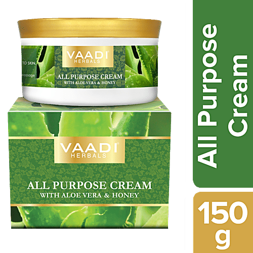 Vaadi All Purpose Cream With Aloe Vera, Honey & Manjistha - Provides Nourishment, 150 g  