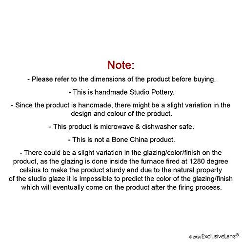 ExclusiveLane Ceramic Tea & Coffee Mugs - Mint Chocolate, Hand Glazed Studio Pottery, Microwave Safe, 362 ml (Set of 2) 