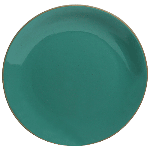 Buy ExclusiveLane Ceramic Dinner Plates Earthen Turquoise, Hand