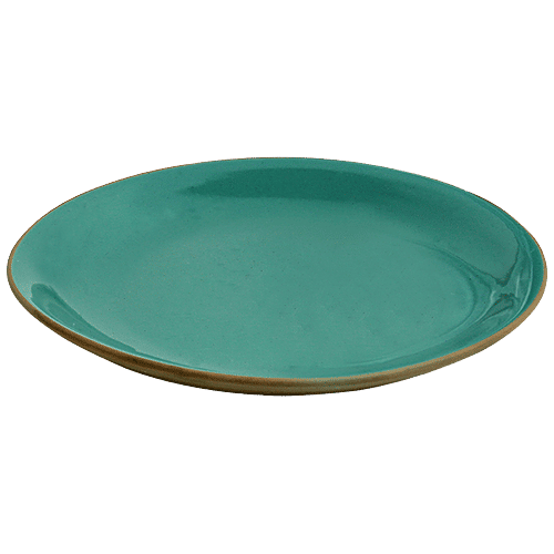 Buy ExclusiveLane Ceramic Dinner Plates Earthen Turquoise, Hand