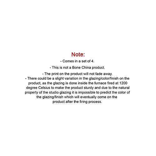 ExclusiveLane Ceramic Soup Bowls - With Spoons, Whispers of Warli, Handcrafted, Microwave Safe, 300 ml (Set of 4)