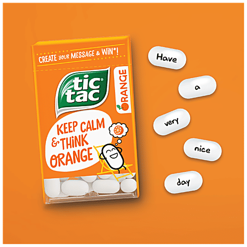 Tic Tac Candy - Gentle Messages, Orange, 14.5 g  