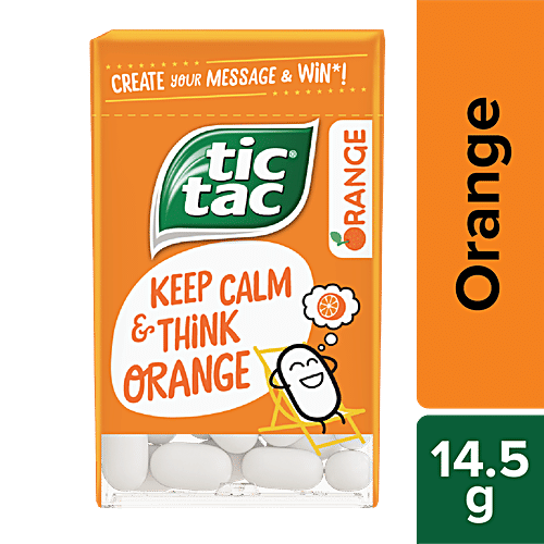 Tic Tac Candy - Gentle Messages, Orange, 14.5 g  