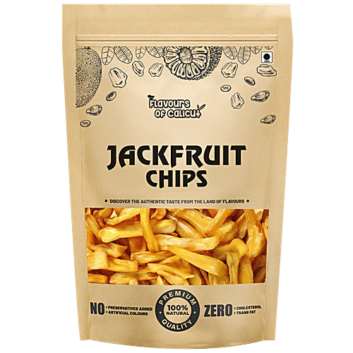 Flavours of Calicut Jackfruit Chips - Authentic Taste, Rich Flavour, 0% Cholesterol, No Colours Added, 500 g Pouch 