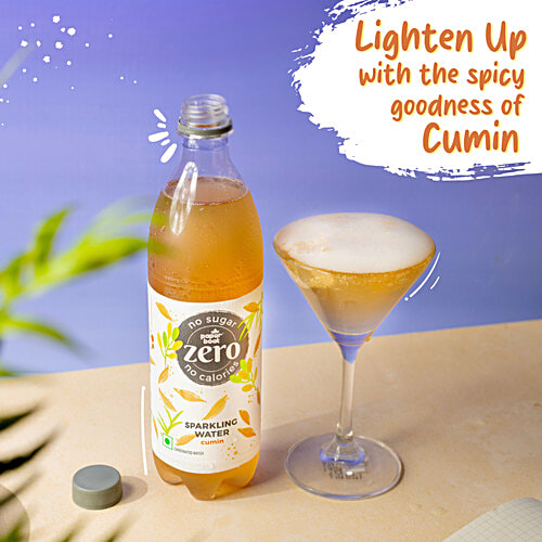 Paper Boat Zero Sparkling Water - Cumin, 600 ml Bottle 