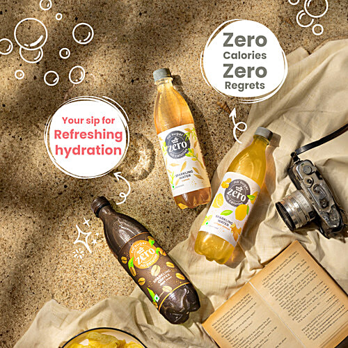 Paper Boat Zero Sparkling Water - Cumin, 600 ml Bottle 