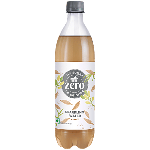 Paper Boat Zero Sparkling Water - Cumin, 600 ml Bottle 