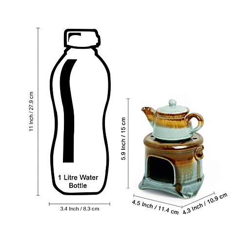 Buy ExclusiveLane Ceramic Gas Stove Brewing Aroma Diffuser Helps To