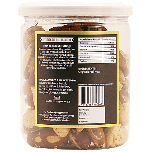 Buy Nutty Yogi Brazil Nuts Rich In Omega 6, Selenium & Nutrients