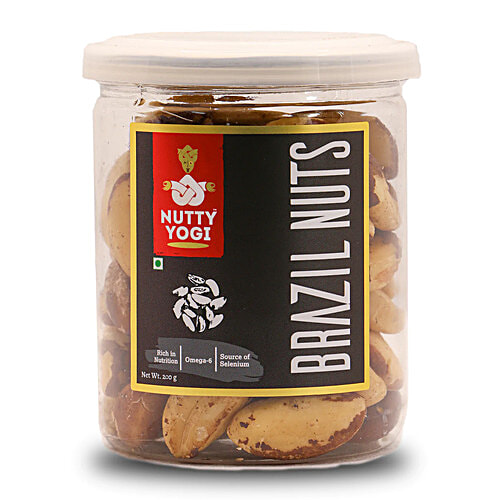 Buy Nutty Yogi Brazil Nuts Rich In Omega 6, Selenium & Nutrients