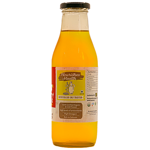 Nutty Yogi Cold Pressed Sesame Oil - Organic, Rich In Antioxidants, Chemical Free, 500 g Bottle Organic
Rich in Antioxidants
Chemical Free