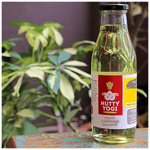 Nutty Yogi Cold Pressed Sesame Oil - Organic, Rich In Antioxidants, Chemical Free, 500 g Bottle Organic
Rich in Antioxidants
Chemical Free