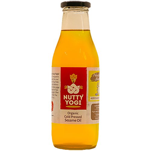 Nutty Yogi Cold Pressed Sesame Oil - Organic, Rich In Antioxidants, Chemical Free, 500 g Bottle Organic
Rich in Antioxidants
Chemical Free