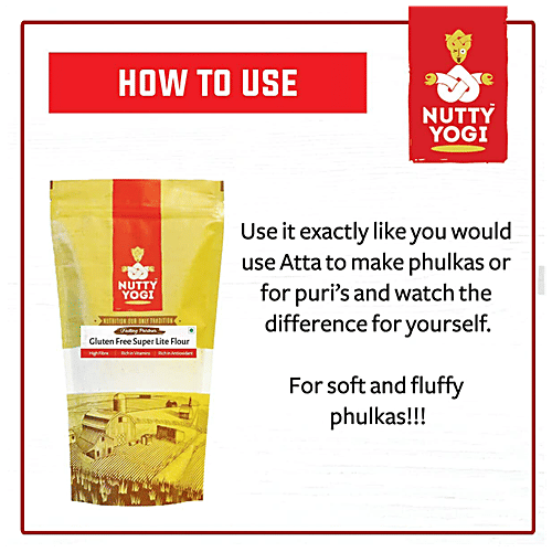 Buy Nutty Yogi Super Lite Flour Gluten Free, Rich In Antioxidant
