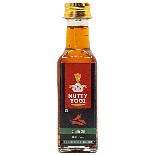Nutty Yogi Chilli Oil - Rich In Nutrition, Pure & Natural, Reduces Skin Inflammation, No Additives, 100 ml Bottle