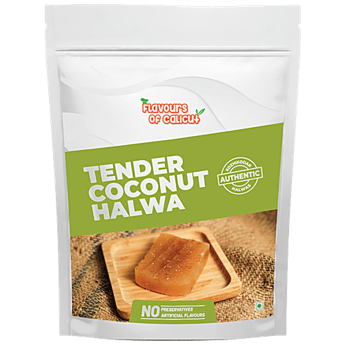 Flavours of Calicut Tender Coconut Halwa - No Preservatives, 500 g Pouch