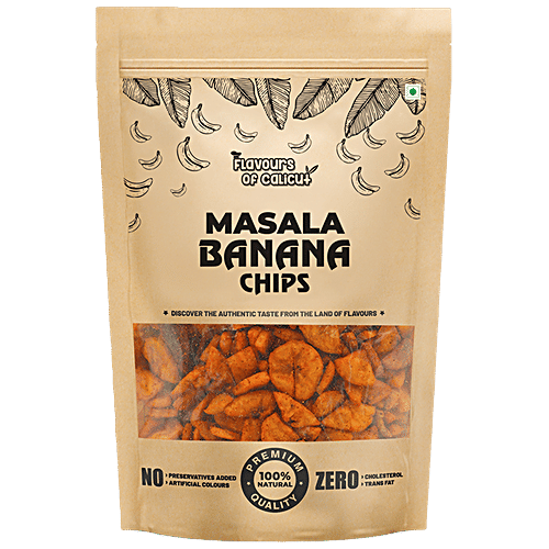 Buy Flavours of Calicut Masala Banana Chips Crispy, Zero Cholesterol