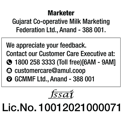 Amul Moti Toned Milk - Homogenised, Fresh, No Preservatives, Chemical Free, 450 ml Pouch 