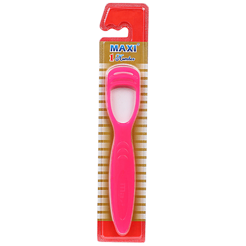 MAXI 1 Number Tongue Cleaner - Helps To Maintain Oral Hygiene, 2 pcs (Buy 1 Get 1 Free) 