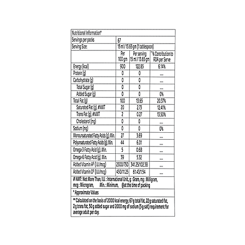 Fortune Xpert Total Balance Edible Oil, 1 L Pouch 
