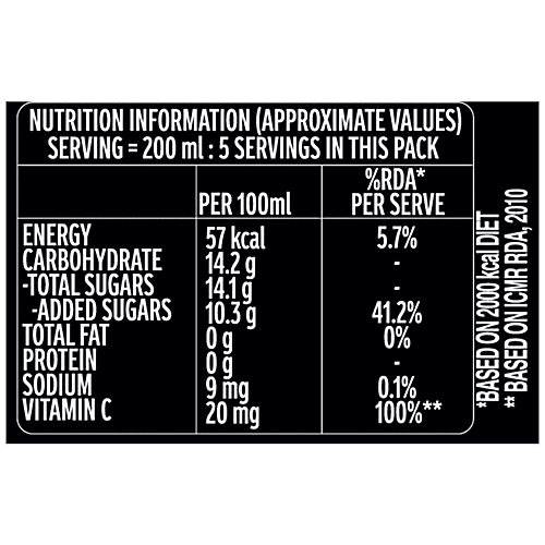 Minute Maid  Vita Punch With Vitamin C - Boosts Immunity, Apple Berry, 1 L  