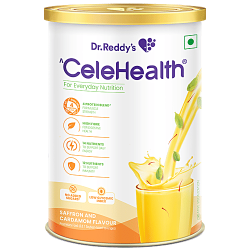 Buy Dr.Reddy's Celehealth Supplement Rich In Nutrients, Fibre, Boosts Immunity, Saffron