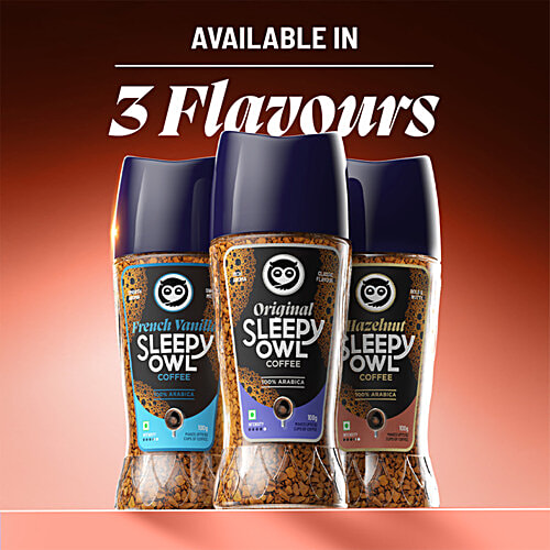 Sleepy Owl Hazelnut Instant Coffee, 100 g Hazelnut Sleepy Owl Coffee
Arabica Coffee