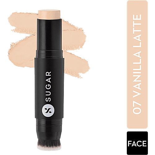 Sugar Cosmetics Ace Of Face Foundation Stick - Fair, Golden Undertone, 12 g 07 Vanilla Latte 
