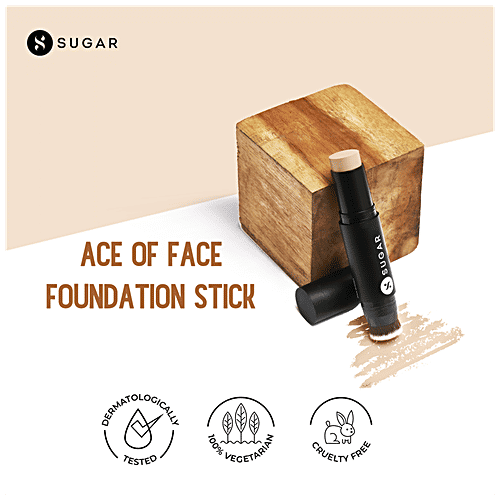 Sugar Cosmetics Ace Of Face Foundation Stick - Fair, Golden Undertone, 12 g 07 Vanilla Latte 