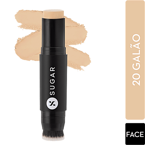 Sugar Cosmetics Ace Of Face Foundation Stick - Light Medium, Golden Undertone, 12 g 20 Galão 