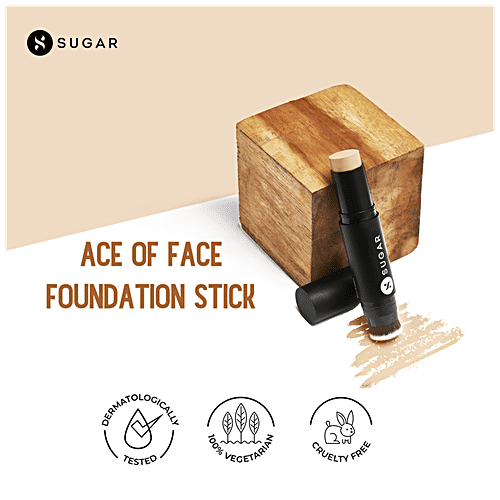Sugar Cosmetics Ace Of Face Foundation Stick - Light Medium, Golden Undertone, 12 g 20 Galão 