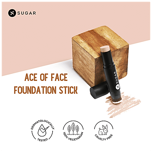 Sugar Cosmetics Ace Of Face Foundation Stick - Light, Cool Undertone, 12 g 15 Cappuccino