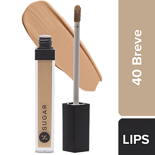 Sugar Cosmetics Magic Wand Waterproof Concealer - Medium Beige, Warm Undertone, Blurs Marks, 8.4 g 40 Breve 