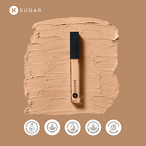 Sugar Cosmetics Magic Wand Waterproof Concealer - Medium Beige, Warm Undertone, Blurs Marks, 8.4 g 40 Breve 