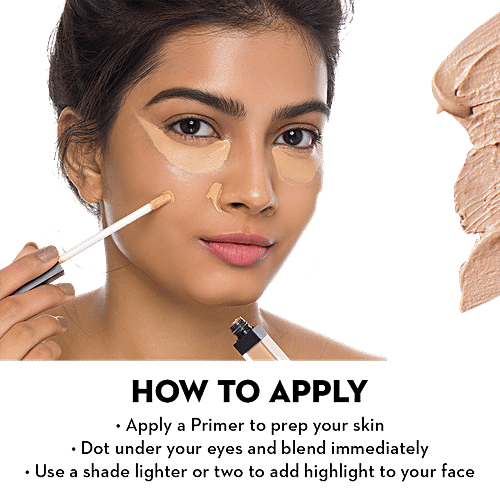 Sugar Cosmetics Magic Wand Waterproof Concealer - Medium Beige, Warm Undertone, Blurs Marks, 8.4 g 40 Breve 