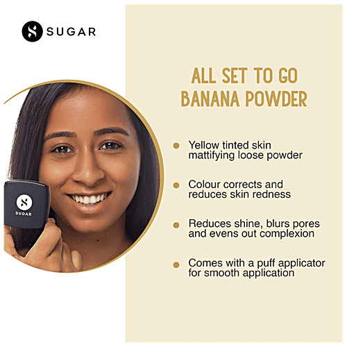 Sugar Cosmetics All Set To Go Banana Powder, 7 g  